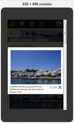 Smart Phone mit Lightbox -Verwendung des Plugin wp-jquery-lightbox