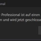 ACDSee ist auf einen Betriebsfehler gestoßen und wird jetzt geschlossen