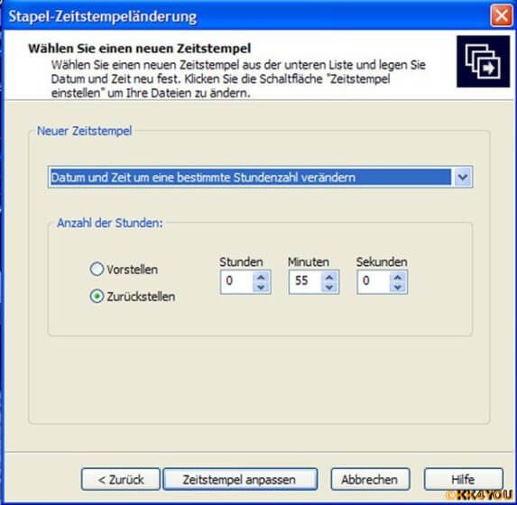 ACDSee -Aufnahmezeit ändern