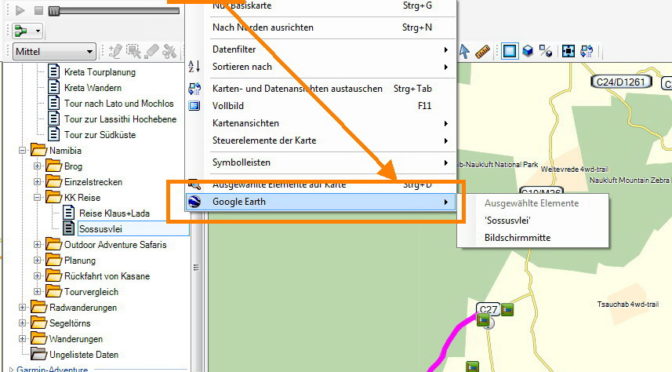 BaseCamp in Kartenansicht Google Earth funzt nicht - MSR-SUPPORT