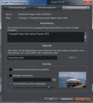 Projekteinstellungen