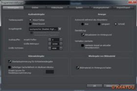 Magix Video deluxe Programmeinstellungen  -Wiedergabe