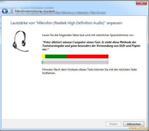 Mikrofon einrichten unter Windows 7 - MSR-SUPPORT