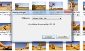 Fotos per E-Mail versenden: Senden an E-Mail-Empfänger