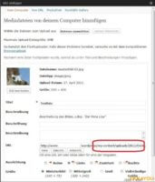 WP-Mediathek -URL Darstellung des Medium